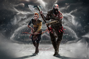 Kratos And Atreus God Of War Ragnarok (1680x1050) Resolution Wallpaper