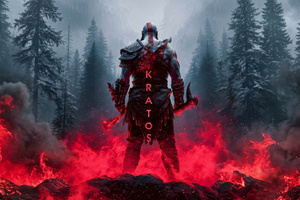 Kratos Faces The End Times (1920x1080) Resolution Wallpaper