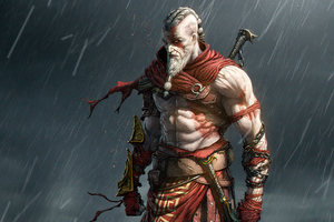 Kratos Fanart 4k Wallpaper
