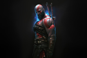 Kratos Fear Is His Weapon (1280x800) Resolution Wallpaper