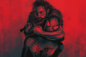 Kraven X Spiderman (2048x1152) Resolution Wallpaper