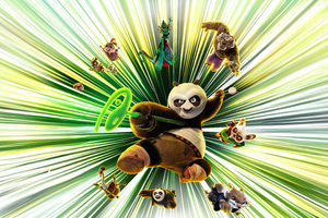 Kung Fu Panda 4 Movie 5k (1336x768) Resolution Wallpaper