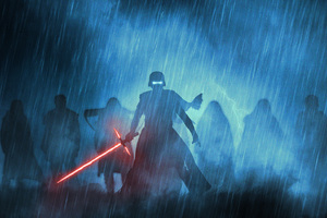 Kylo Ren With His Knights Wallpaper