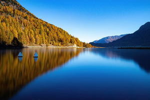 Lake Silent Reflection Mountains 5k