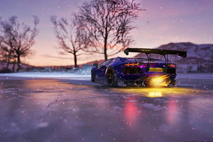 Lamborghini Aventador In Forza Horizon 4 Wallpaper