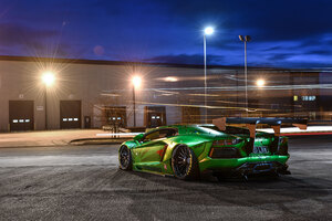Lamborghini Aventador LP700 8k Rear Wallpaper