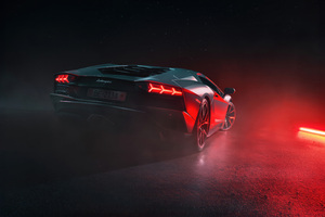 Lamborghini Aventador S In Full Throttle 5k Wallpaper