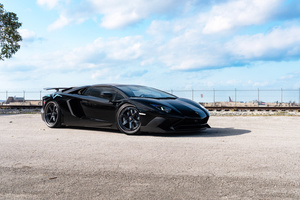Lamborghini Aventador Sv Ben Anrkywheels (1336x768) Resolution Wallpaper