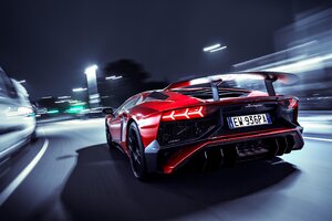 Lamborghini Aventador SV Rear Lights