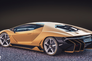 Lamborghini Centenario Rear (1024x768) Resolution Wallpaper