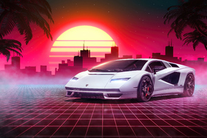 Lamborghini Countach 4k Car Wallpaper