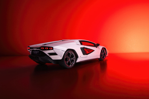 Lamborghini Countach Rear View (1280x800) Resolution Wallpaper