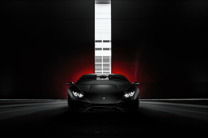 Lamborghini Huracan Evo Black 4k (1400x1050) Resolution Wallpaper