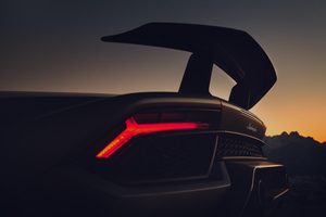 Lamborghini Huracan Performante Rear Lights Wallpaper