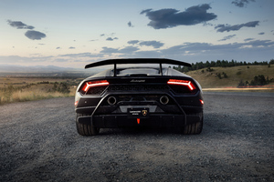Lamborghini Huracan Performante Rear Look Wallpaper