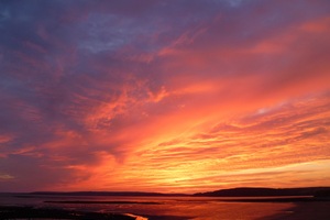Landscape Shore Sunset 4k (1280x720) Resolution Wallpaper