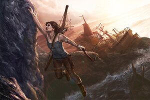 Lara Croft Art Wallpaper