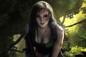 Lara Croft Tomb Raider 5k (2048x1152) Resolution Wallpaper