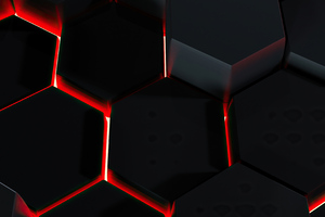 Lava Polygon Glowing 3d Abstract 4k