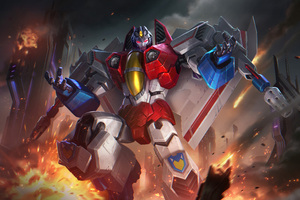 League Of Legends X Transformers (3840x2160) Resolution Wallpaper