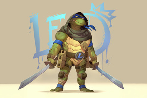 Leonardo In Teenage Mutant Ninja Turtles 4k Wallpaper