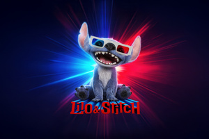 Lilo And Stitch Real D 3d Wallpaper