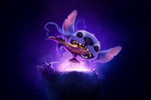 Lilo And Stitch X Aladdin Genie Lamp (2932x2932) Resolution Wallpaper