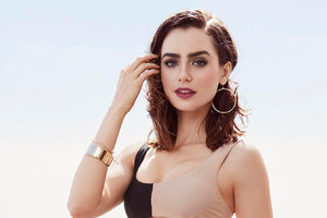 Lily Collins 2018 Latest Wallpaper