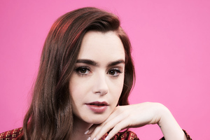 Lily Collins Deadline Contenders Emmy Event 2019 Wallpaper