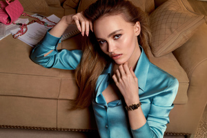 Lily Rose Depp Glamour (1360x768) Resolution Wallpaper
