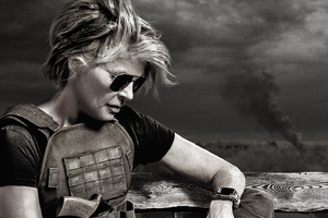 Linda Hamilton In Terminator Dark Fate (2560x1024) Resolution Wallpaper