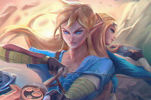 Link And Zelda Princess