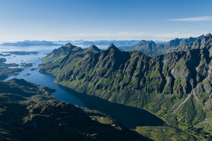 Lofoten Norway Mountains 5k (1280x800) Resolution Wallpaper