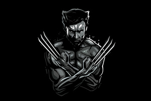 Logan Wolverine Vector Art (7680x4320) Resolution Wallpaper