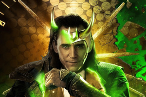 Loki Asgard King (2048x2048) Resolution Wallpaper