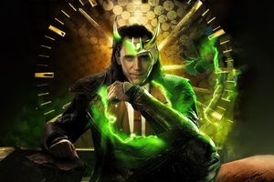 Loki The Divine Trickster Of Asgard Wallpaper