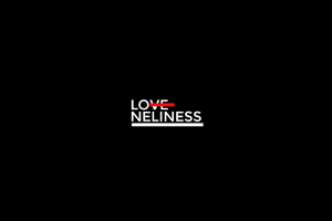 Loneliness Typography (1336x768) Resolution Wallpaper