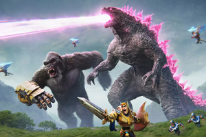 Lords Mobile Ft Godzilla X Kong 4k (1280x1024) Resolution Wallpaper