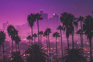 Los Angles Synthwave 4k Wallpaper