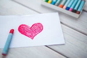 Love Heart Sketch 2 (1280x720) Resolution Wallpaper