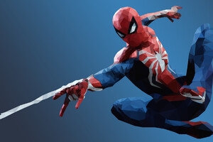 Low Poly Spiderman (1600x1200) Resolution Wallpaper