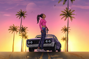 Lucia Gta Vi Protagonist (2560x1080) Resolution Wallpaper