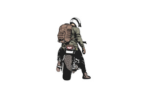 Macho Biker Minimal 5k (1440x900) Resolution Wallpaper