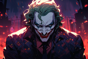 Mad Man Joker (2932x2932) Resolution Wallpaper