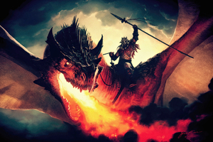 Magic The Gathering Arena Dragon Concept Art Wallpaper