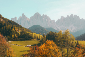 Majestic Mountain Autumn Fall Colors Alpine (1280x720) Resolution Wallpaper