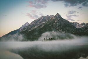 Majestic Mountains By Lake 5k