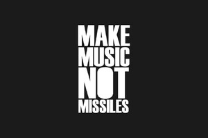 Make Music Not Missiles (1400x900) Resolution Wallpaper