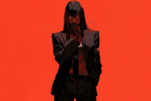 Makima From Chainsaw Man 5k (1440x900) Resolution Wallpaper