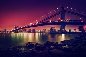 Manhattan Bridge 4k (1280x800) Resolution Wallpaper